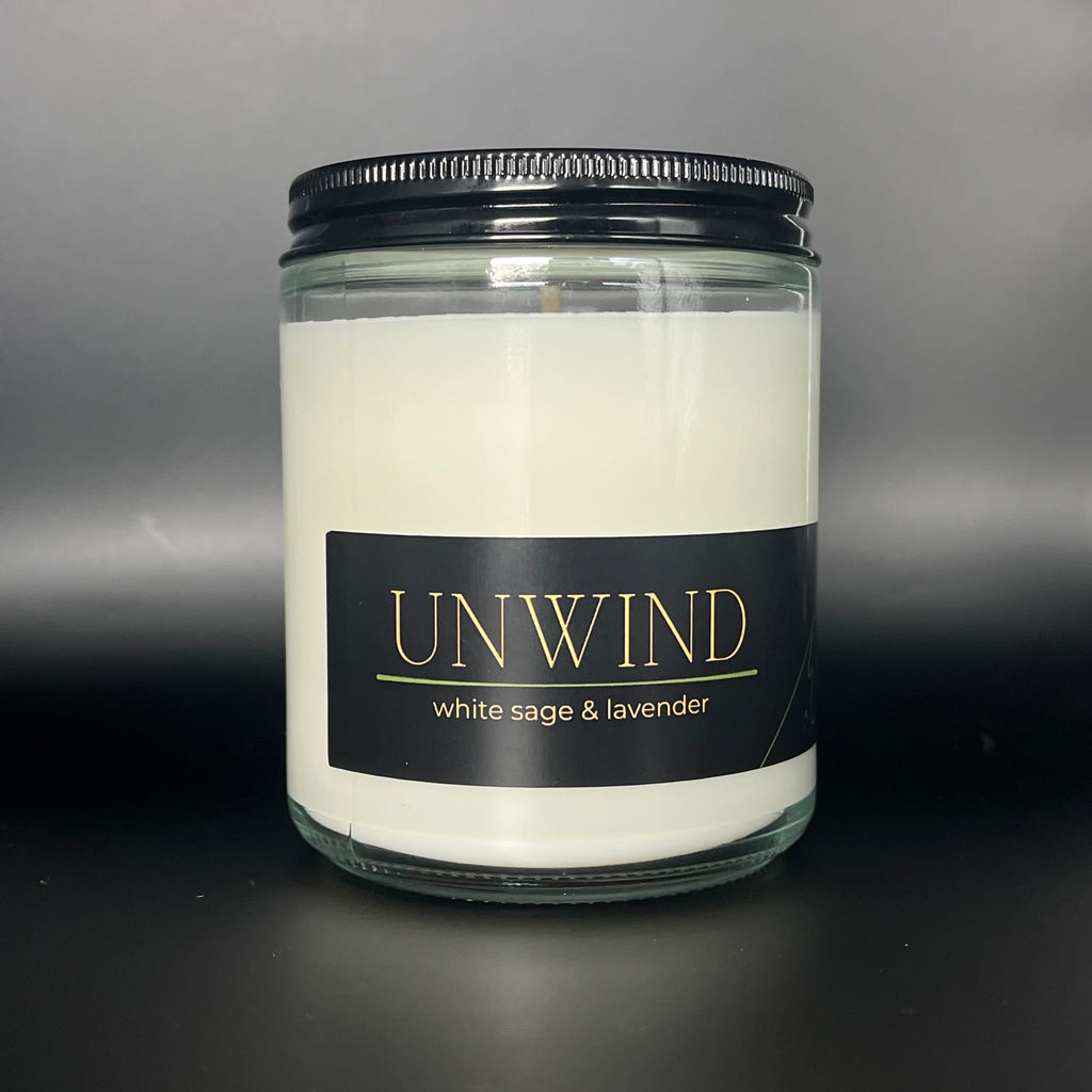 Unwind Candle - White Sage & Lavender