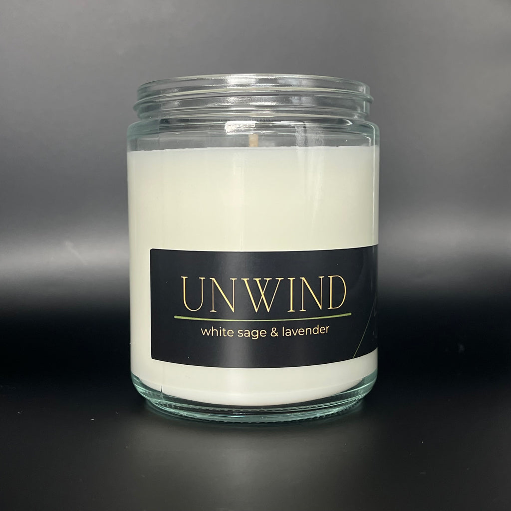 Unwind Candle - White Sage & Lavender